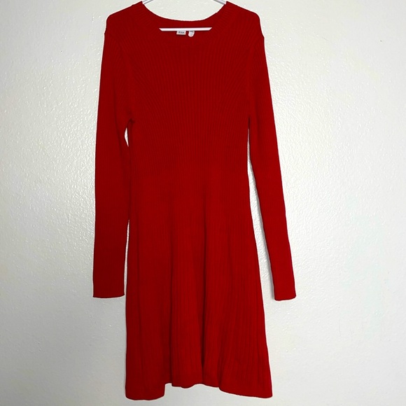 GAP Dresses & Skirts - SOLD GAP Knit Long Sleeve Dress Red Large
